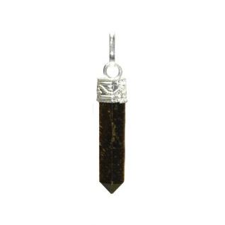Colgante Punta  Ojo Tigre 3cm